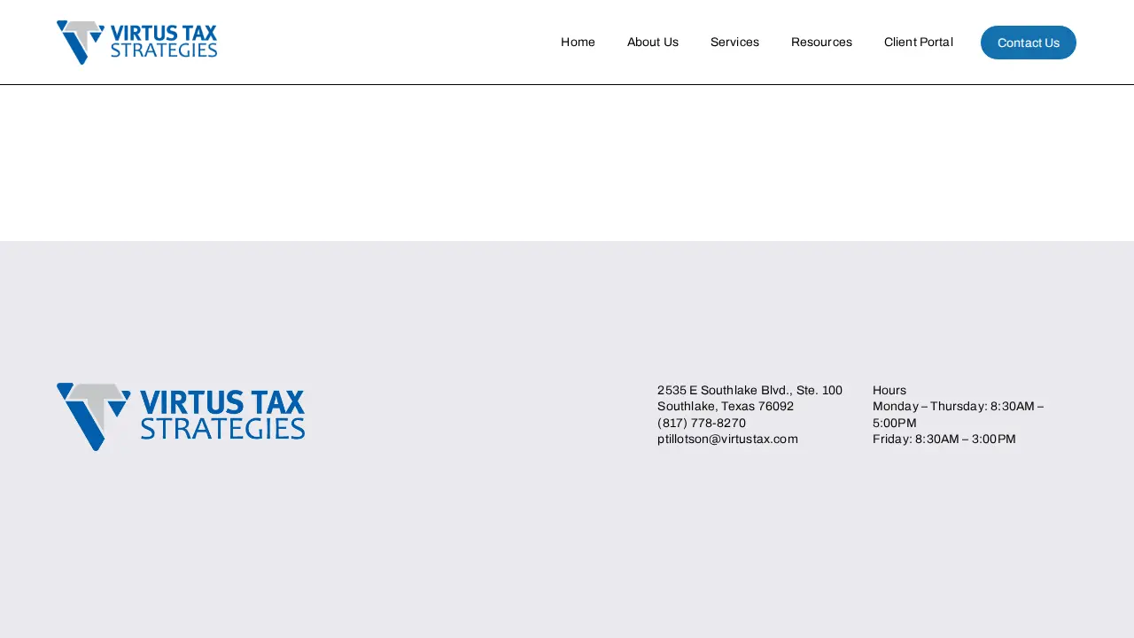 Virtus Tax Strategies page