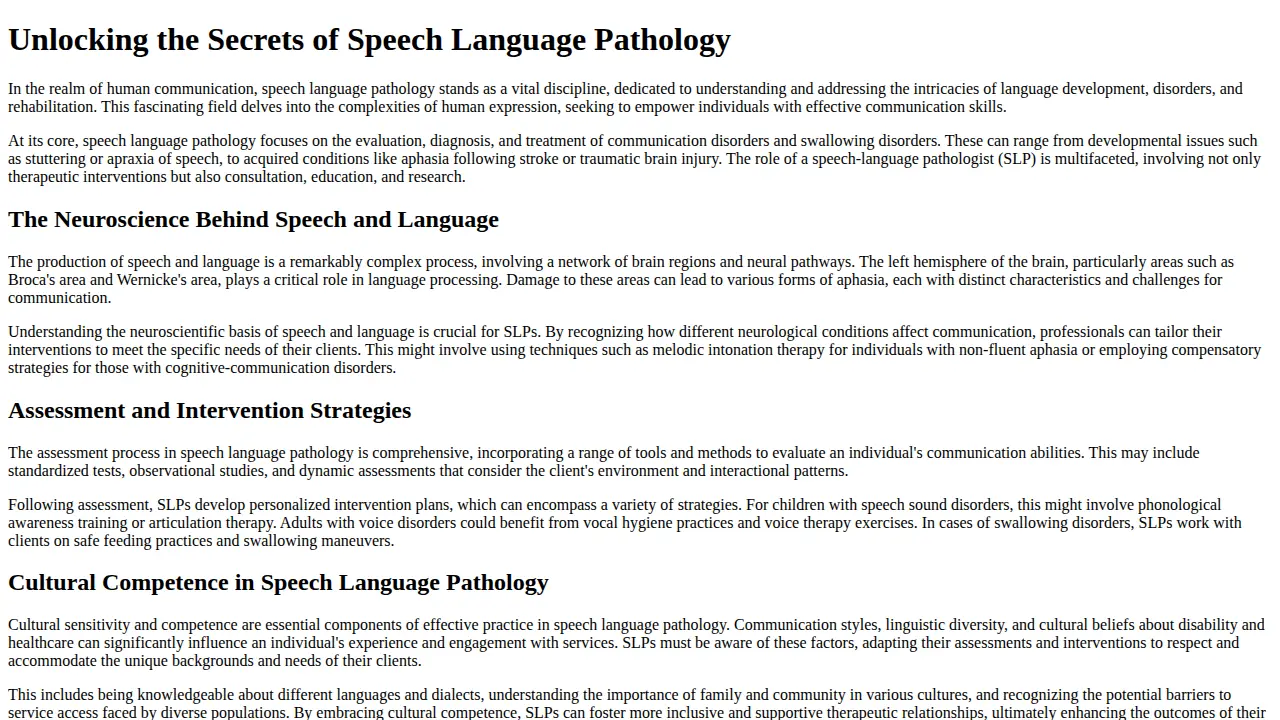 VisionSpark page