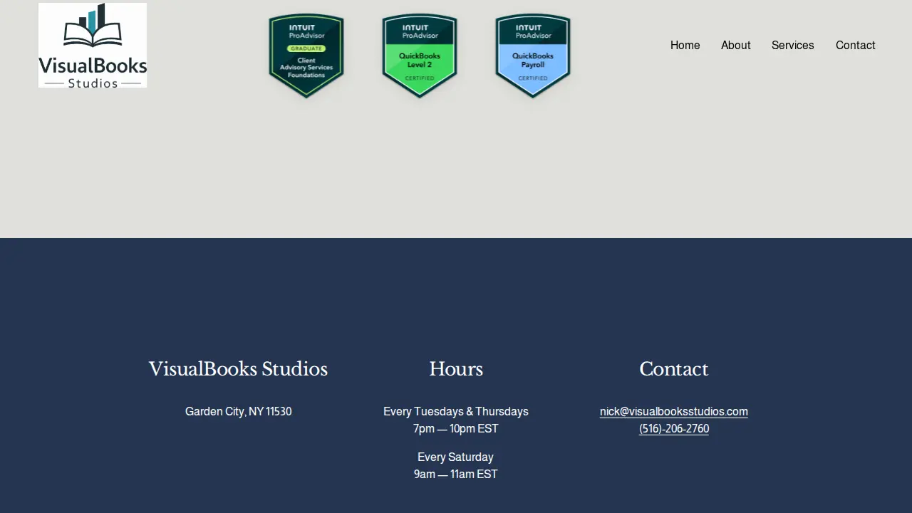 VisualBooks Studios page