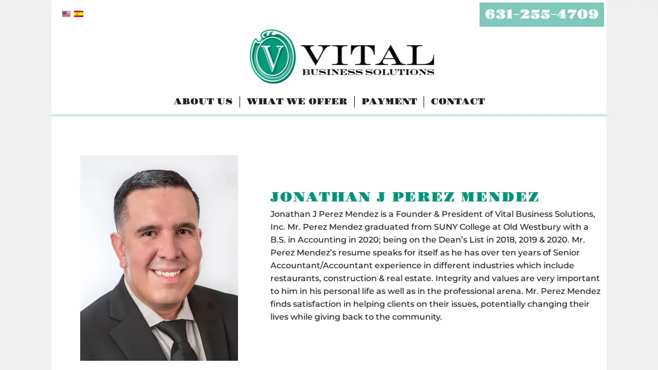 Vital Business Solutions, Inc. page