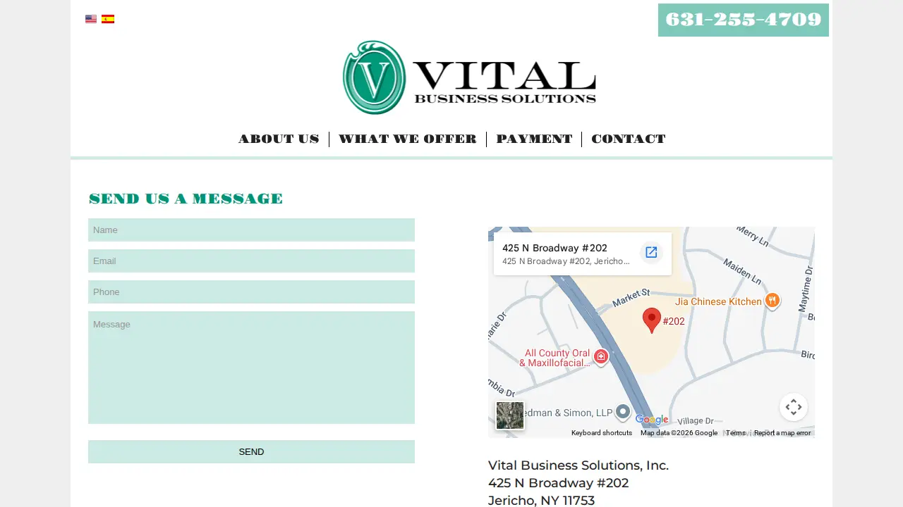 Vital Business Solutions, Inc. page