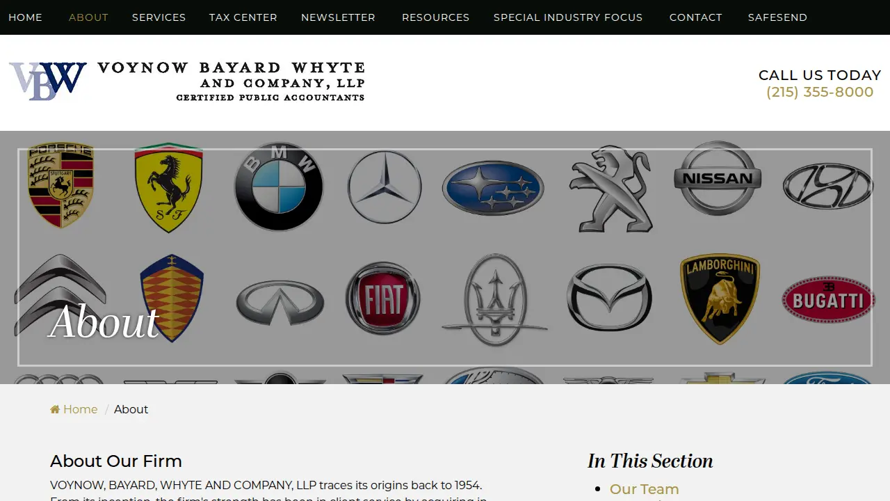 Voynow Bayard & Co page