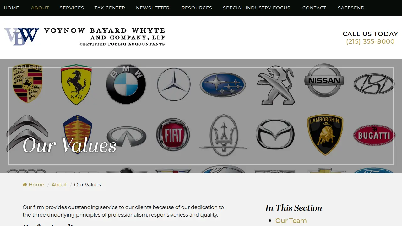 Voynow Bayard & Co page