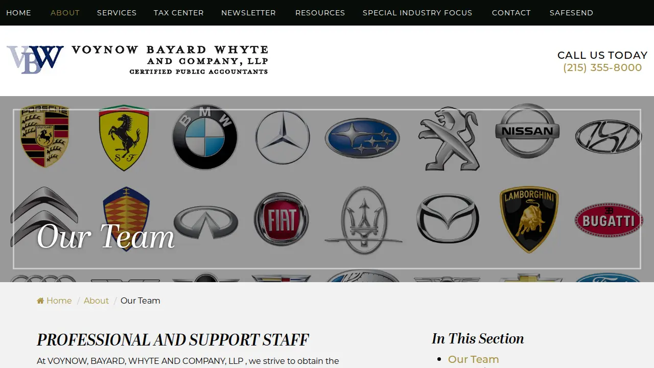 Voynow Bayard & Co page