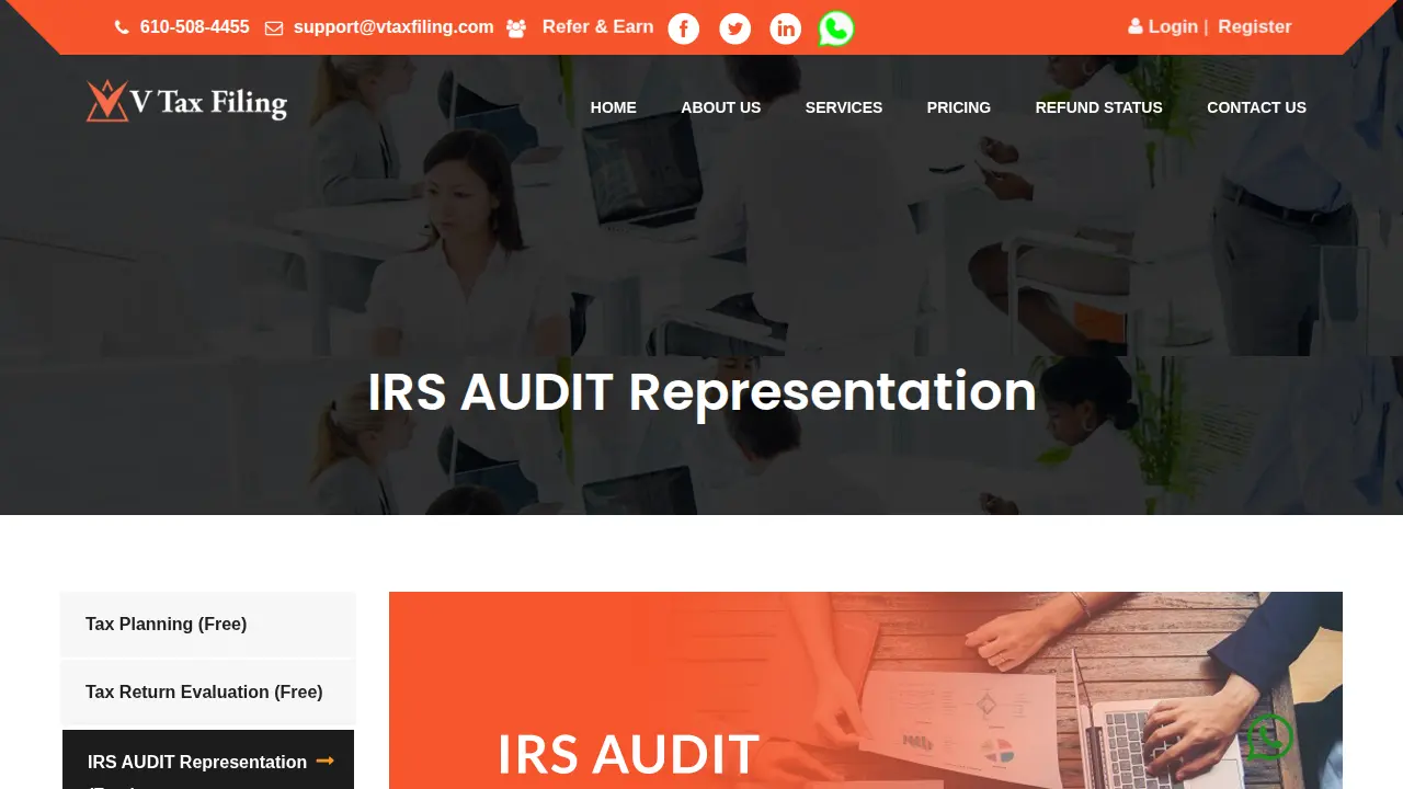 V Tax Filing Limited Partnership page