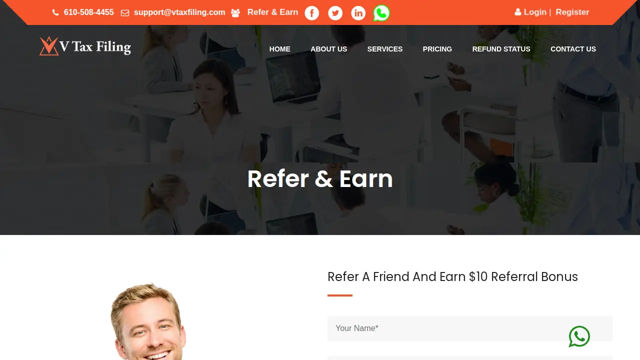 V Tax Filing Limited Partnership page