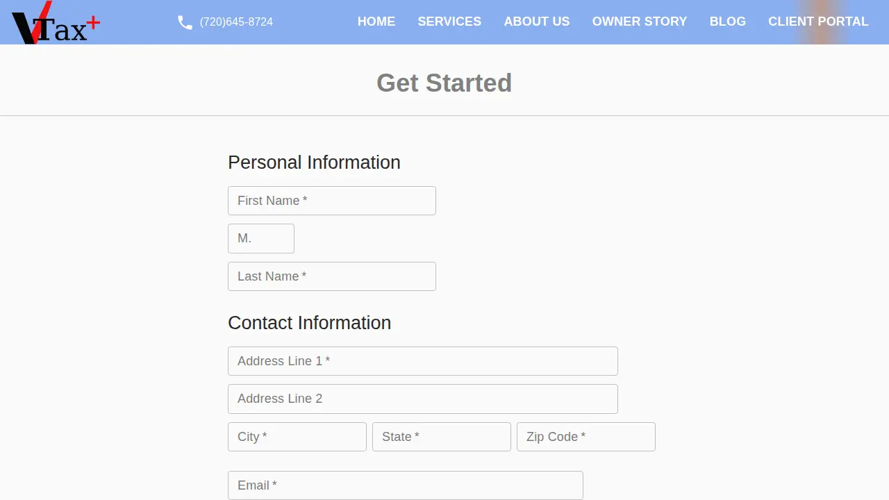 V-Tax PLUS page