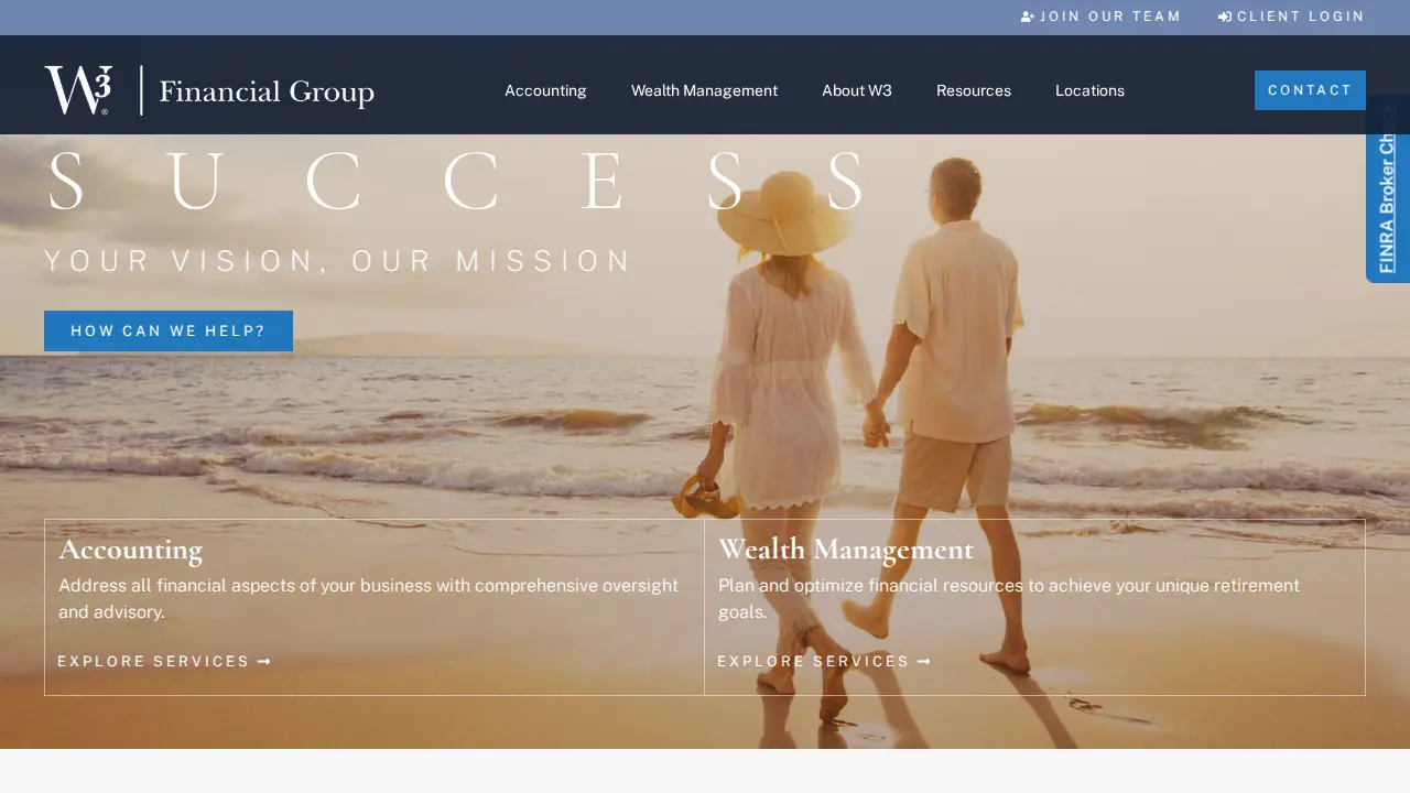 W3 Financial Group page