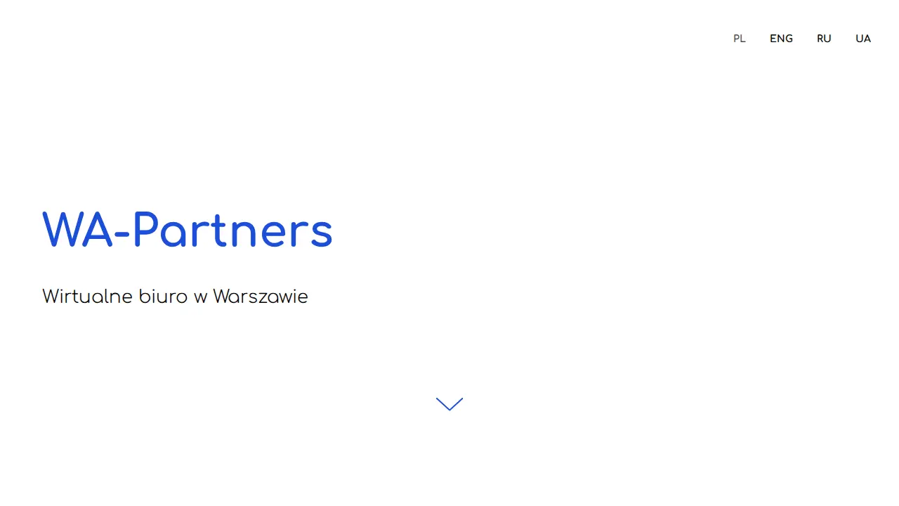 Biuro rachunkowe - WA-Partners page