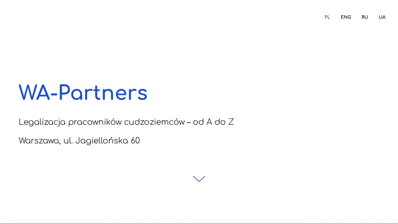 Biuro rachunkowe - WA-Partners page