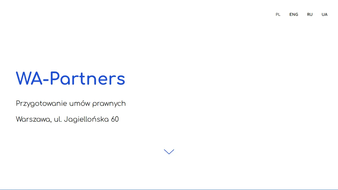 Biuro rachunkowe - WA-Partners page