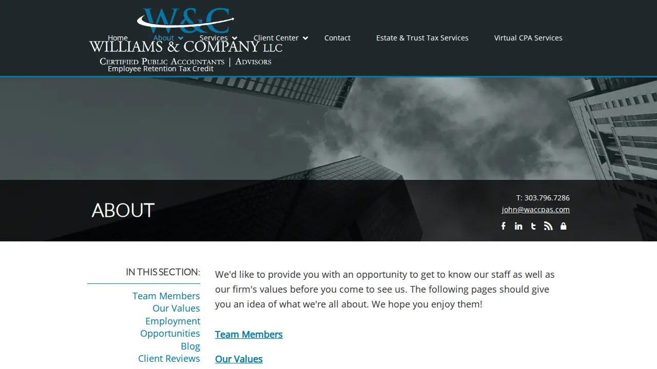 Williams & Company, LLC page
