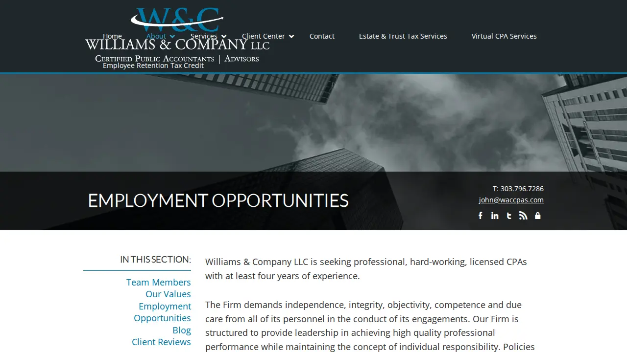 Williams & Company, LLC page
