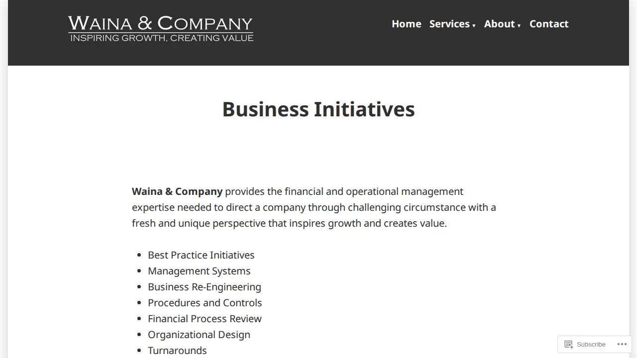 Waina & Company page