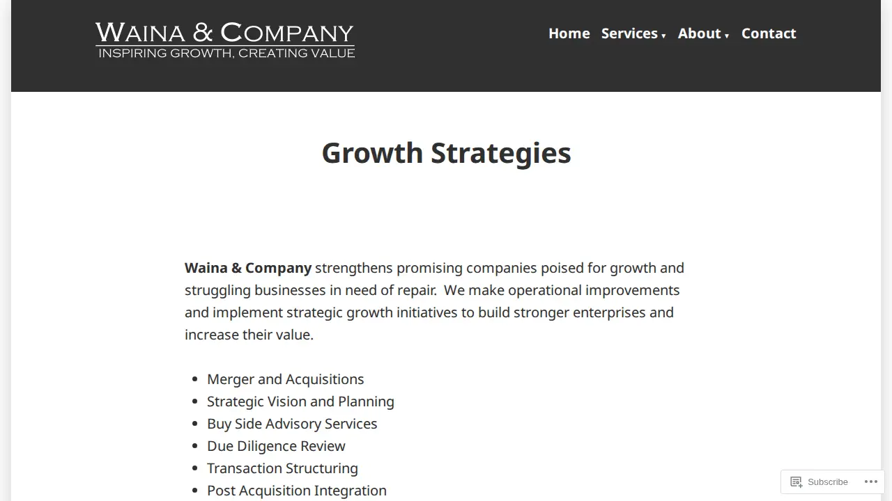 Waina & Company page