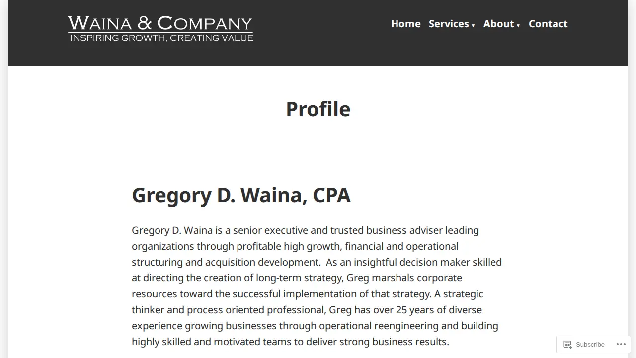 Waina & Company page