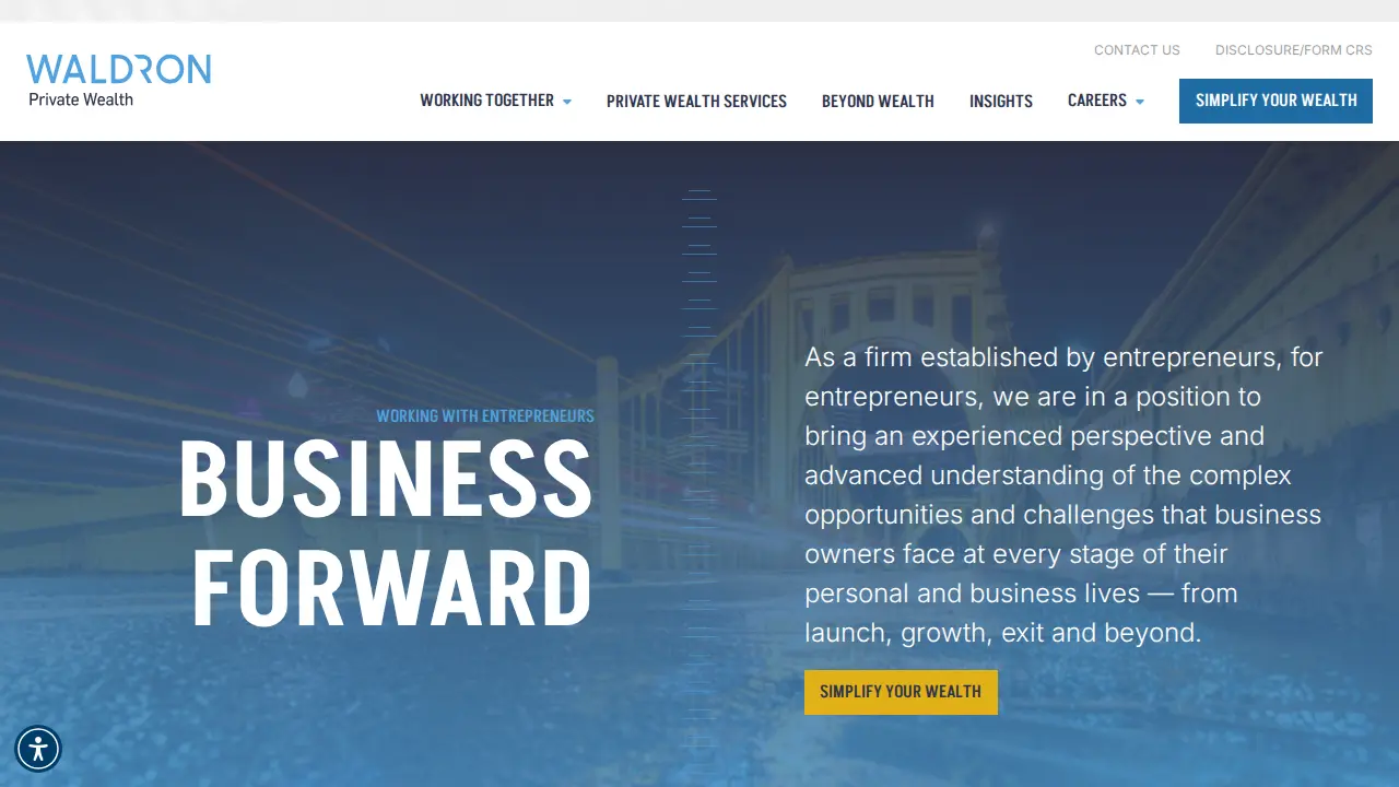 Waldron Private Wealth page