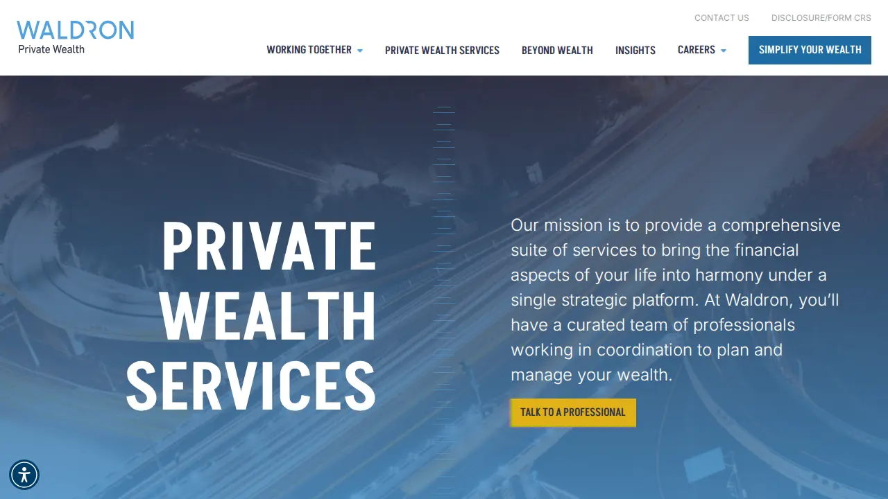 Waldron Private Wealth page