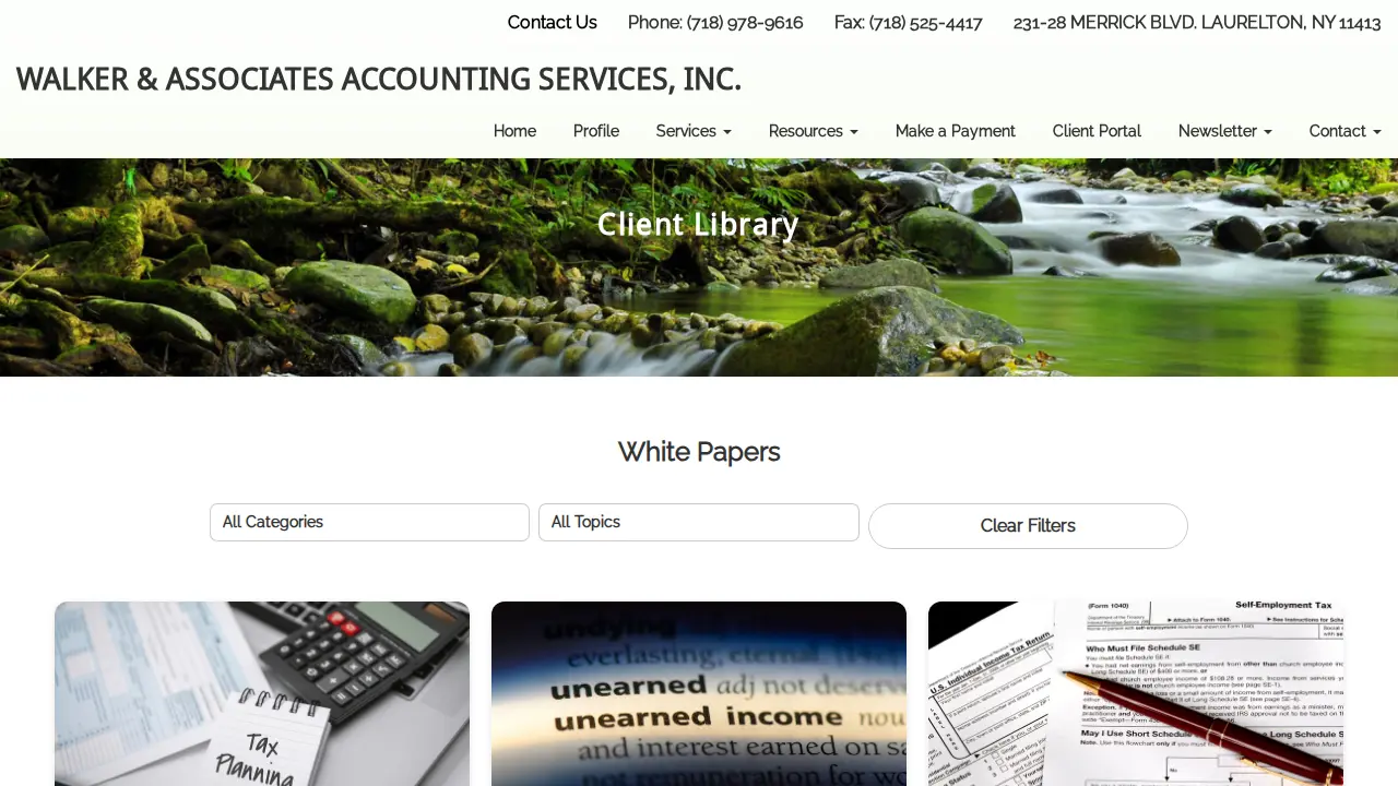 Walker & Associates CPA page