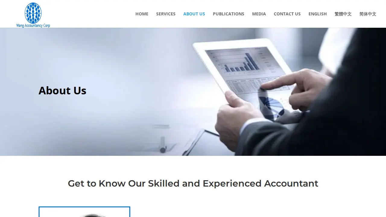 Wang Accountancy Corporation page