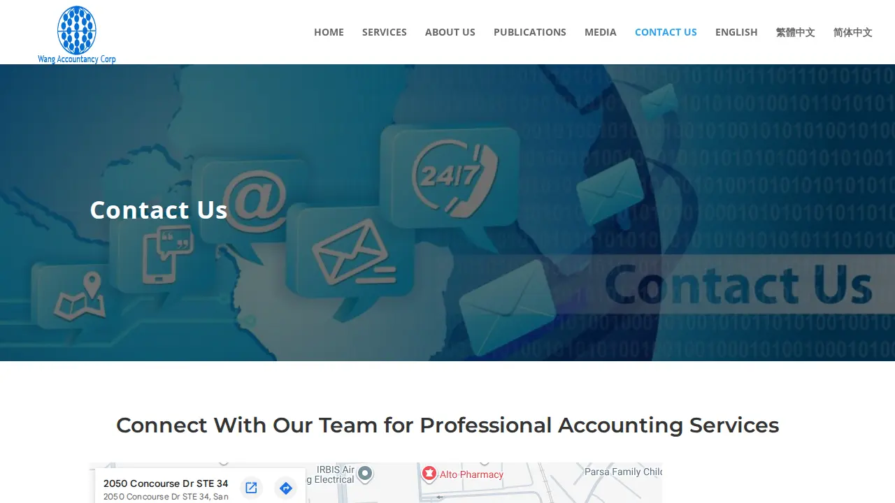Wang Accountancy Corporation page