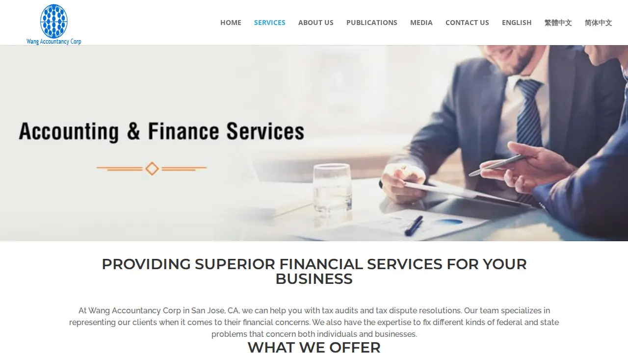 Wang Accountancy Corporation page