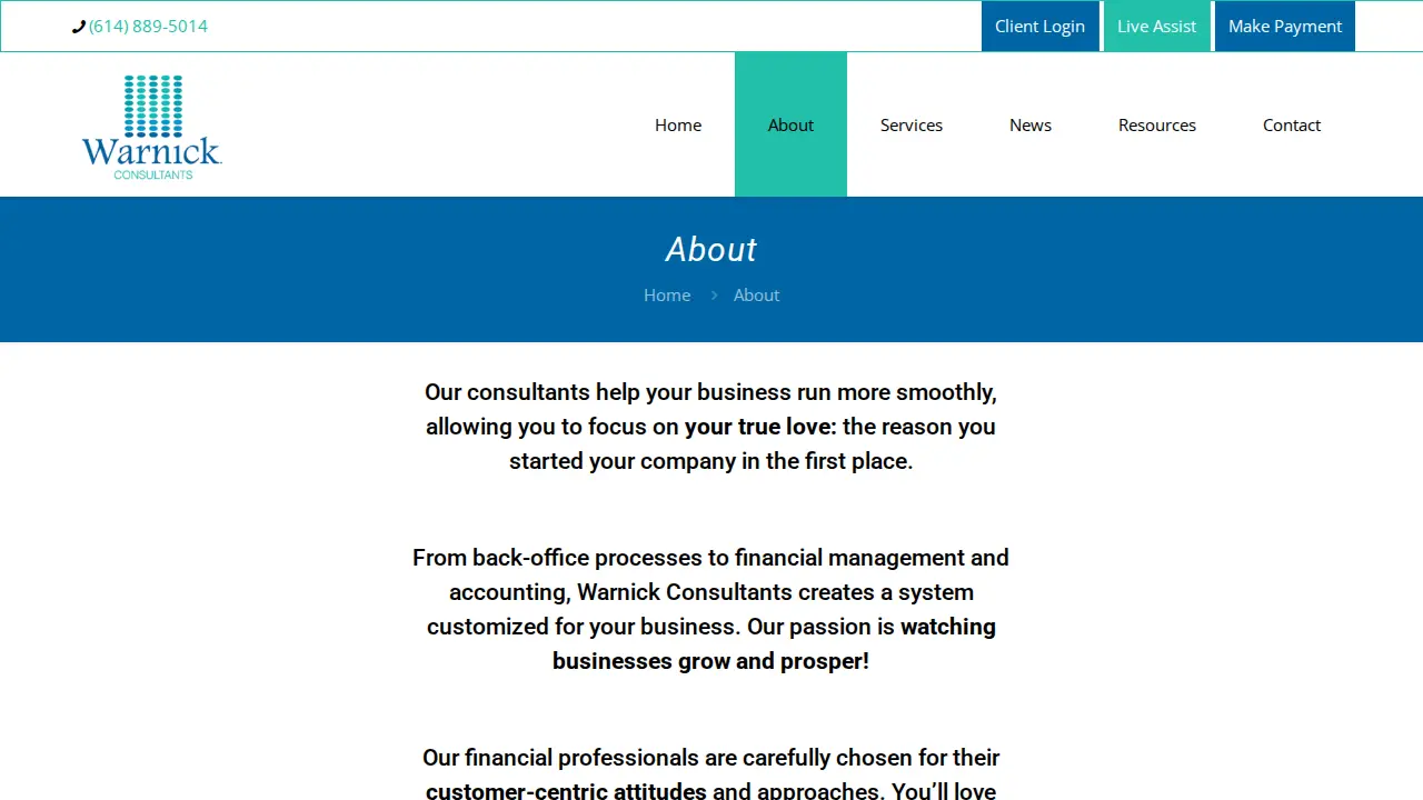 Warnick Consultants LLC page