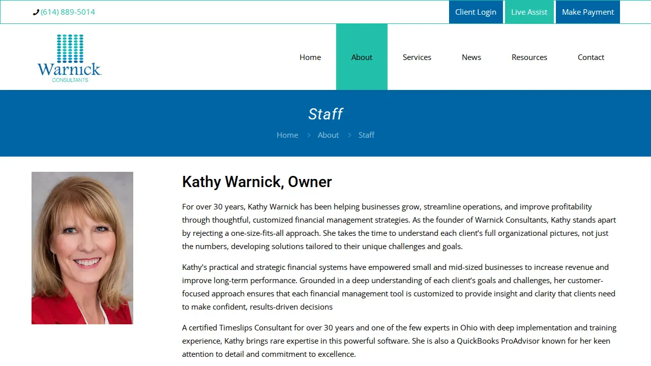 Warnick Consultants LLC page