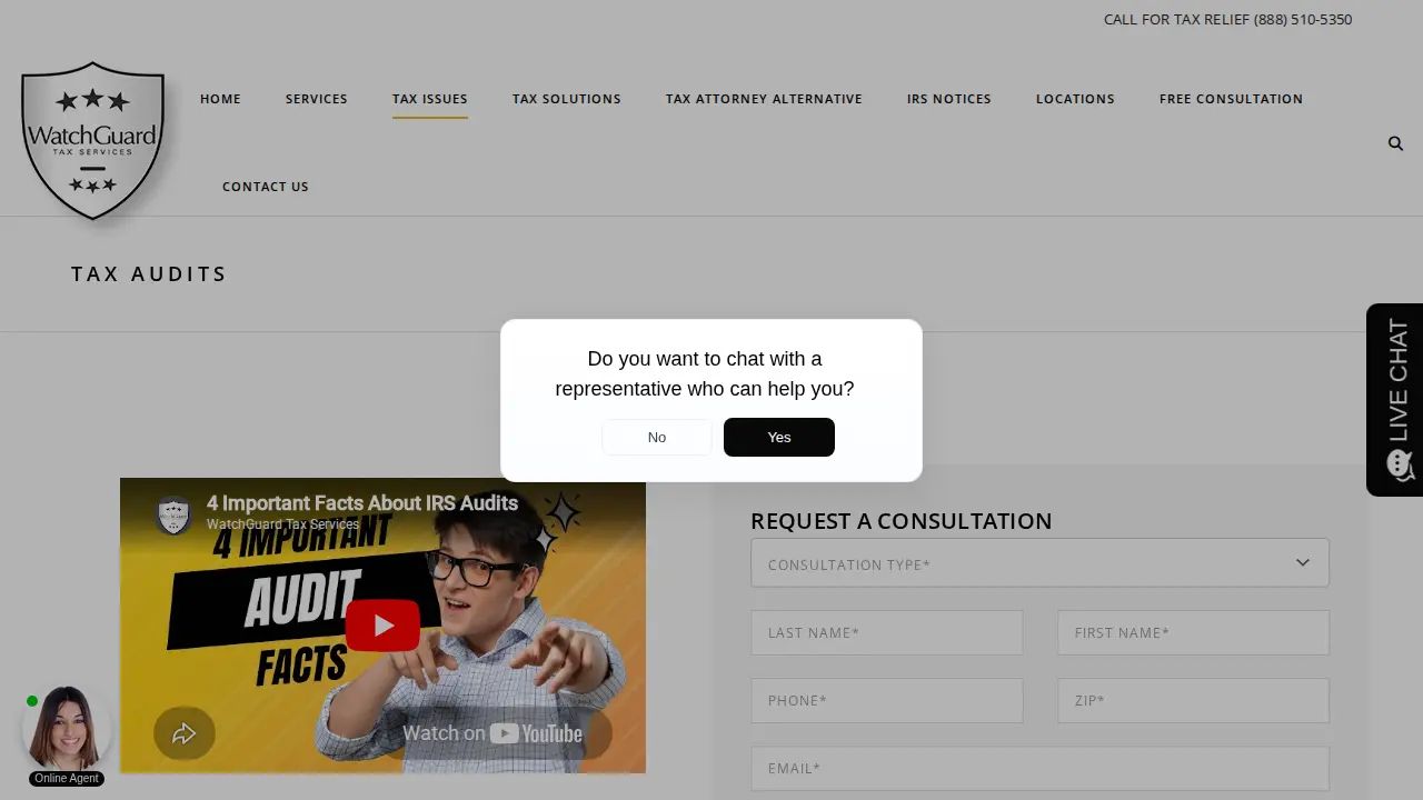 WatchGuard Tax Services powered by Mayfair Tax, Inc. page