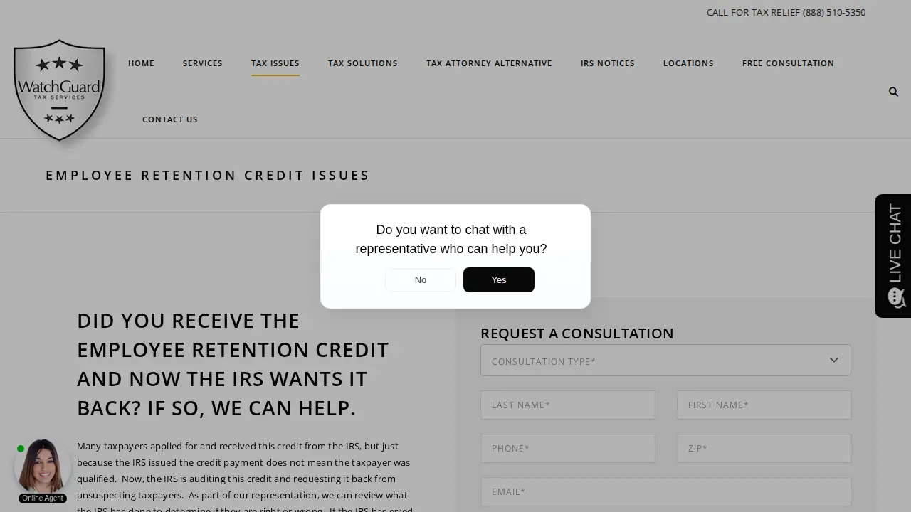 WatchGuard Tax Services powered by Mayfair Tax, Inc. page