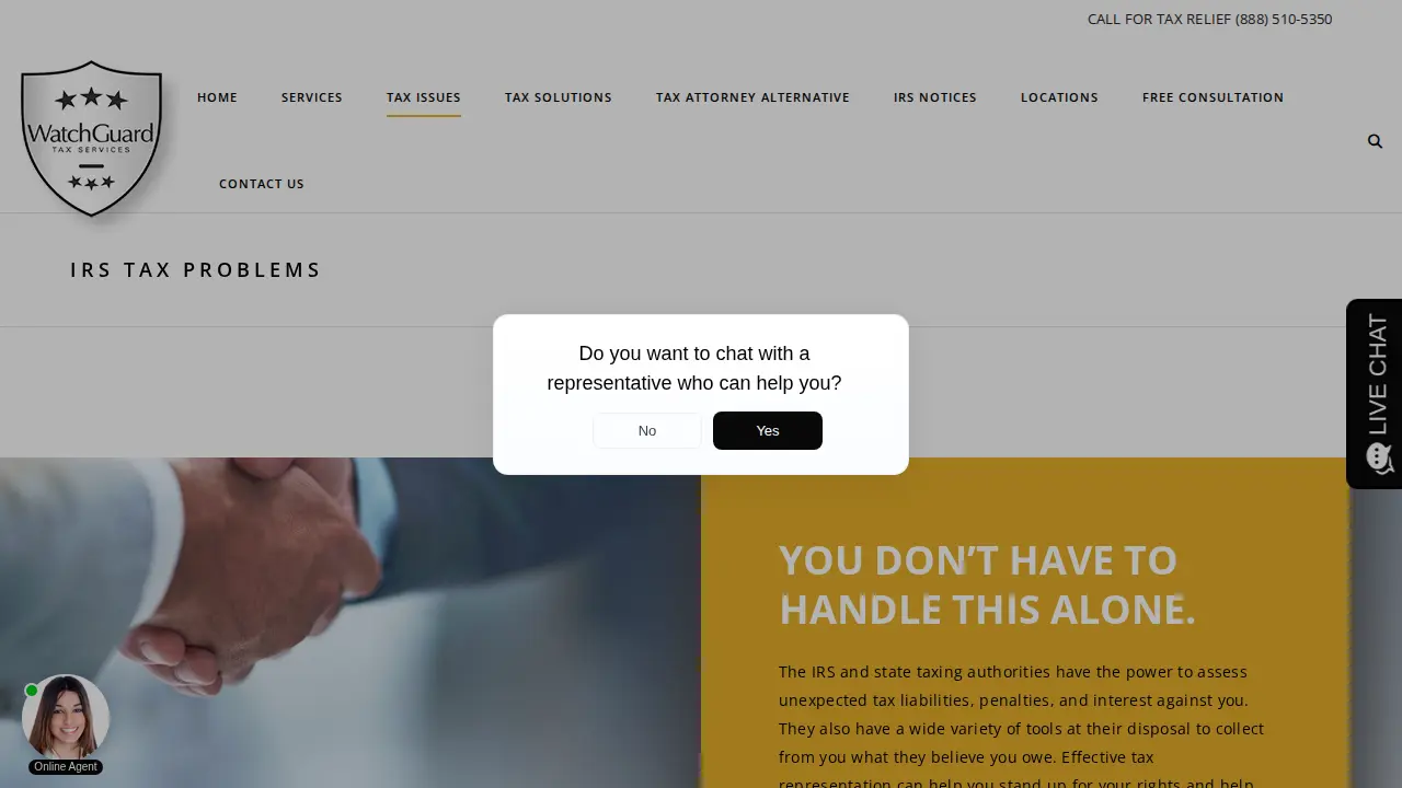 WatchGuard Tax Services powered by Mayfair Tax, Inc. page