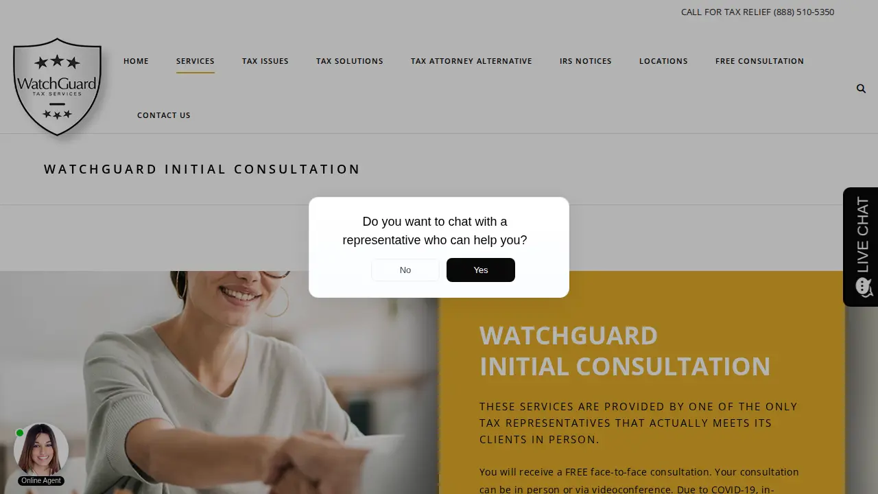 WatchGuard Tax Services powered by Mayfair Tax, Inc. page