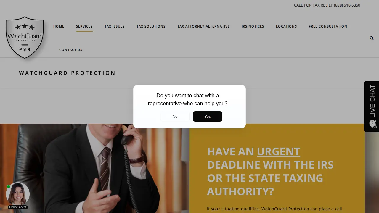 WatchGuard Tax Services powered by Mayfair Tax, Inc. page
