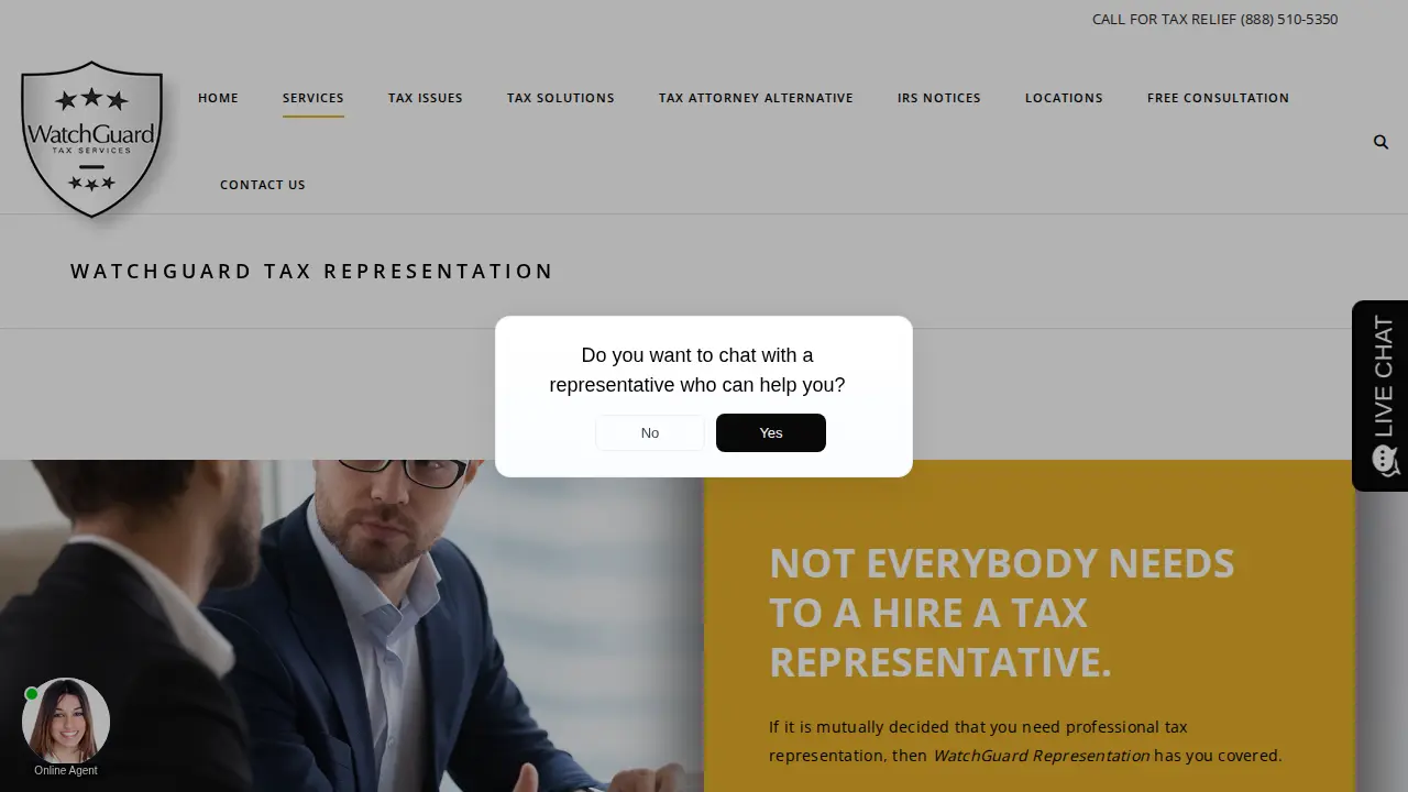 WatchGuard Tax Services powered by Mayfair Tax, Inc. page