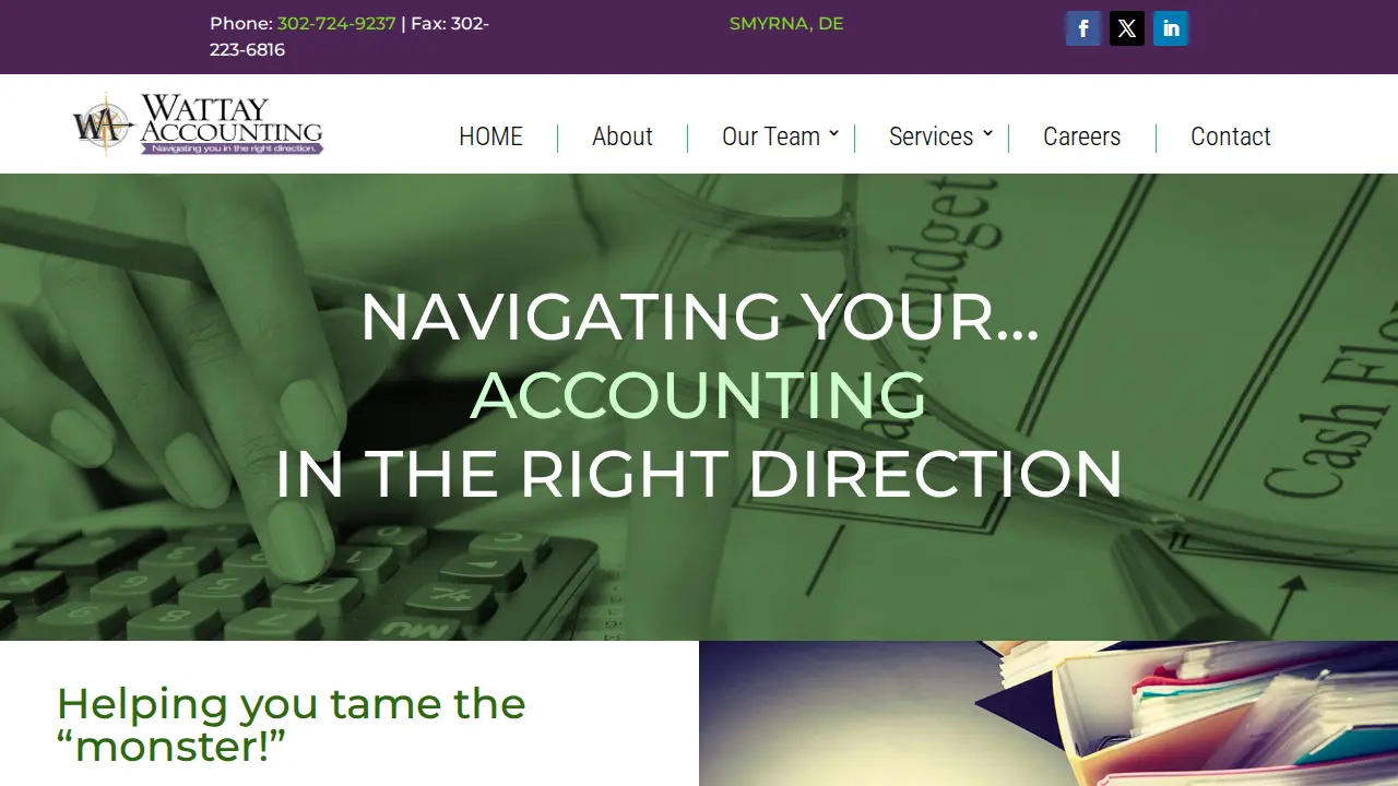 Wattay Accounting page