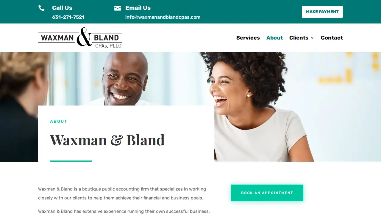Waxman & Bland CPAs page
