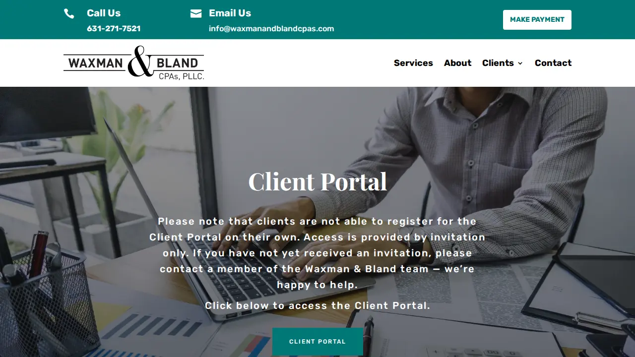 Waxman & Bland CPAs page