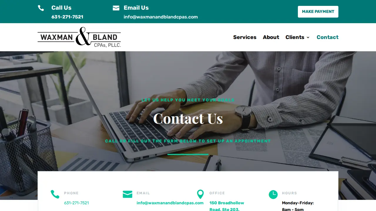 Waxman & Bland CPAs page