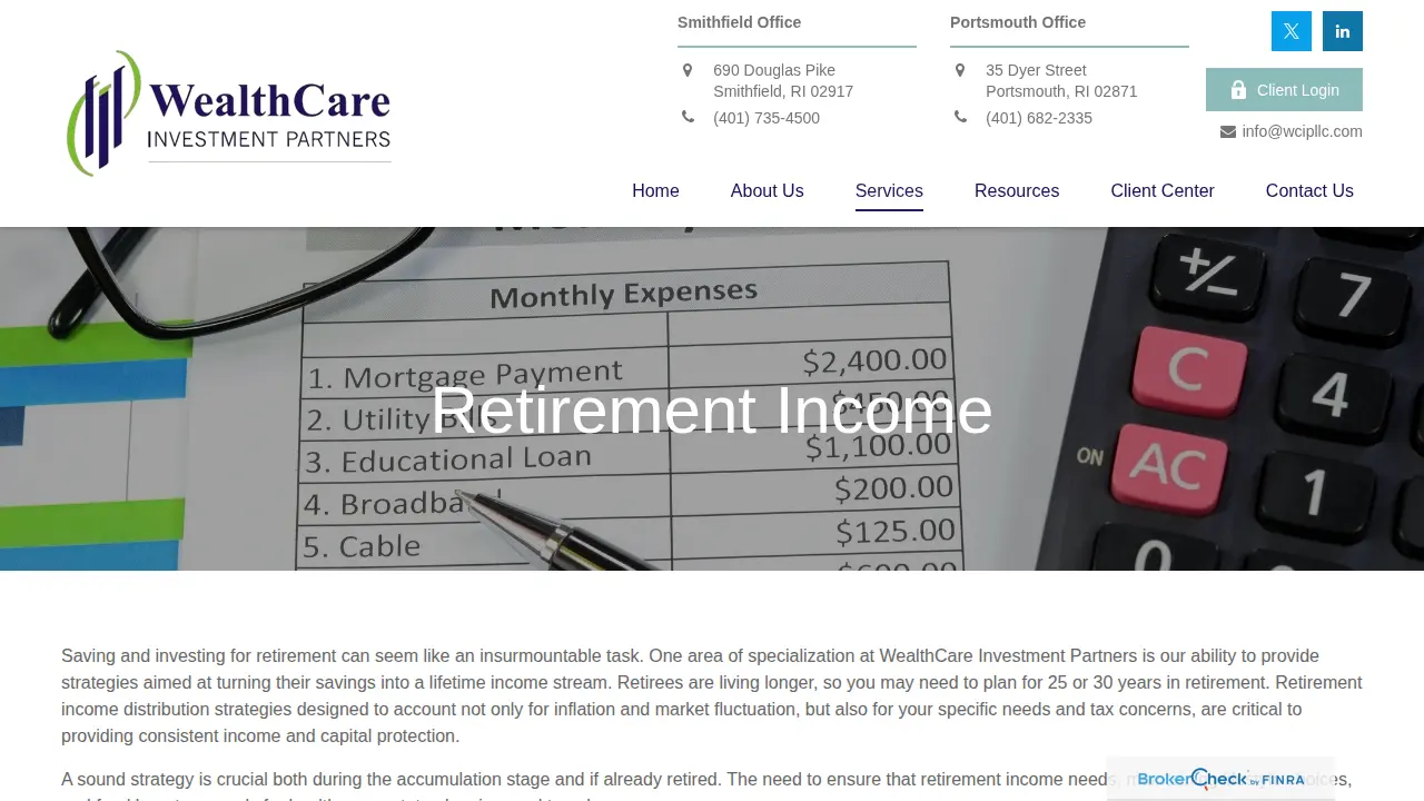 Portsmouth Financial Center page