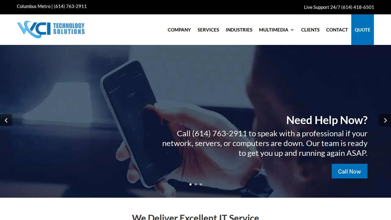 WCI Technology Solutions website