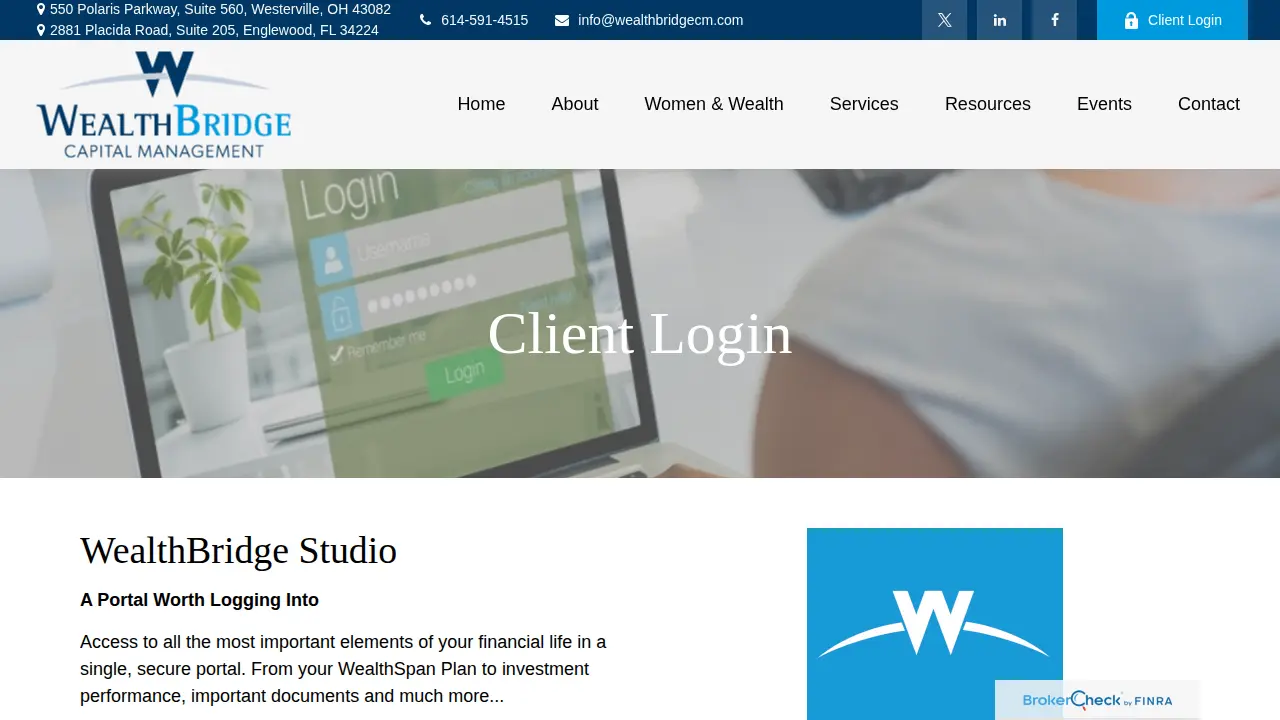 WealthBridge Capital Management page