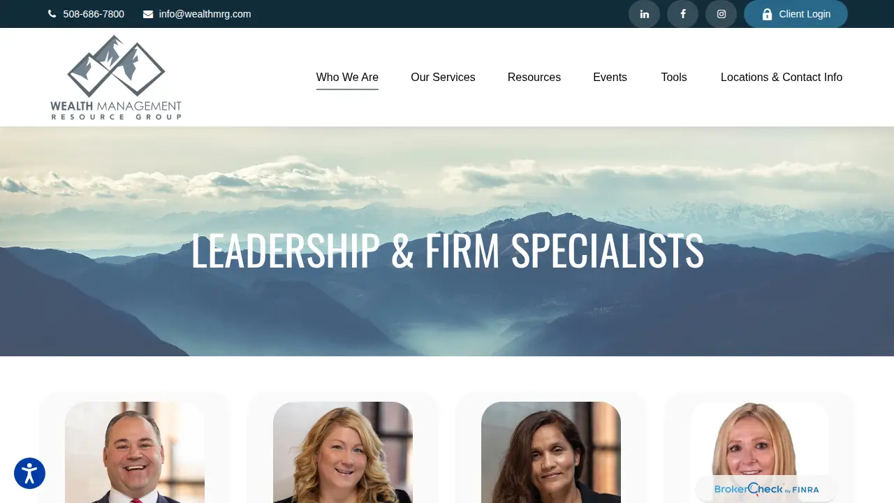 Wealth Management Resource Group page