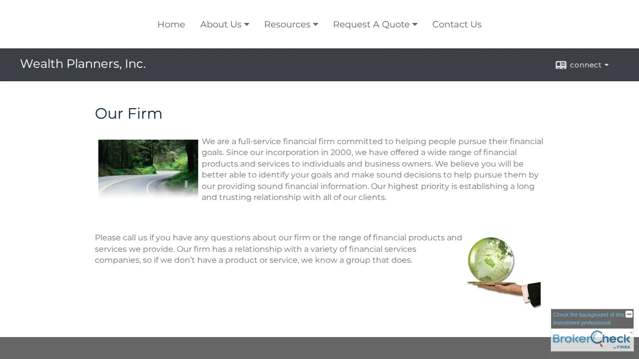 Wealth Planners, Inc. page