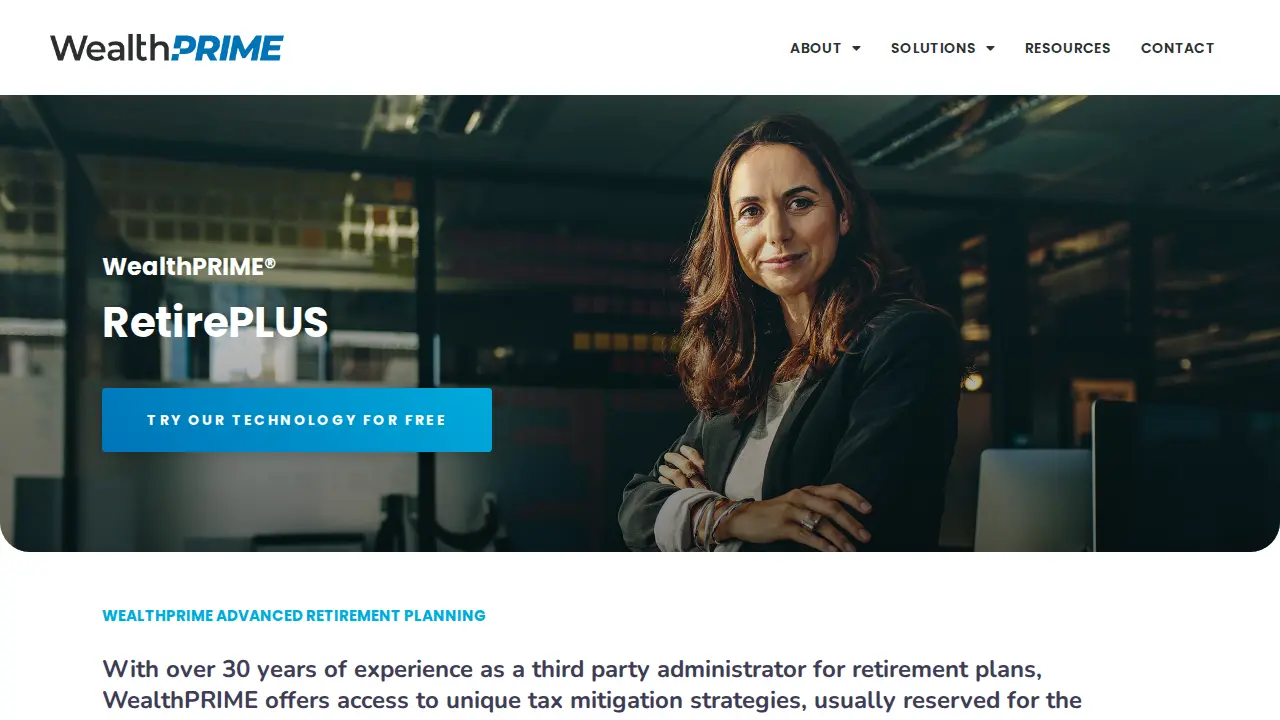 WealthPRIME page