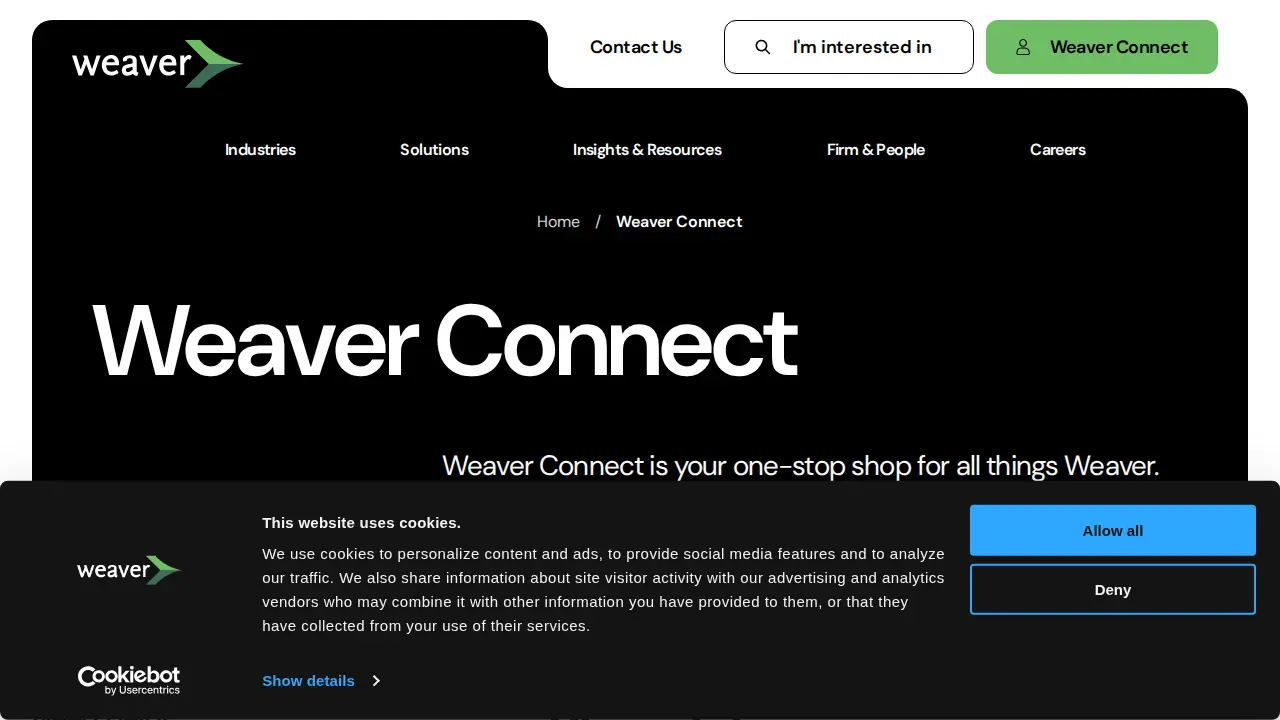 Weaver page