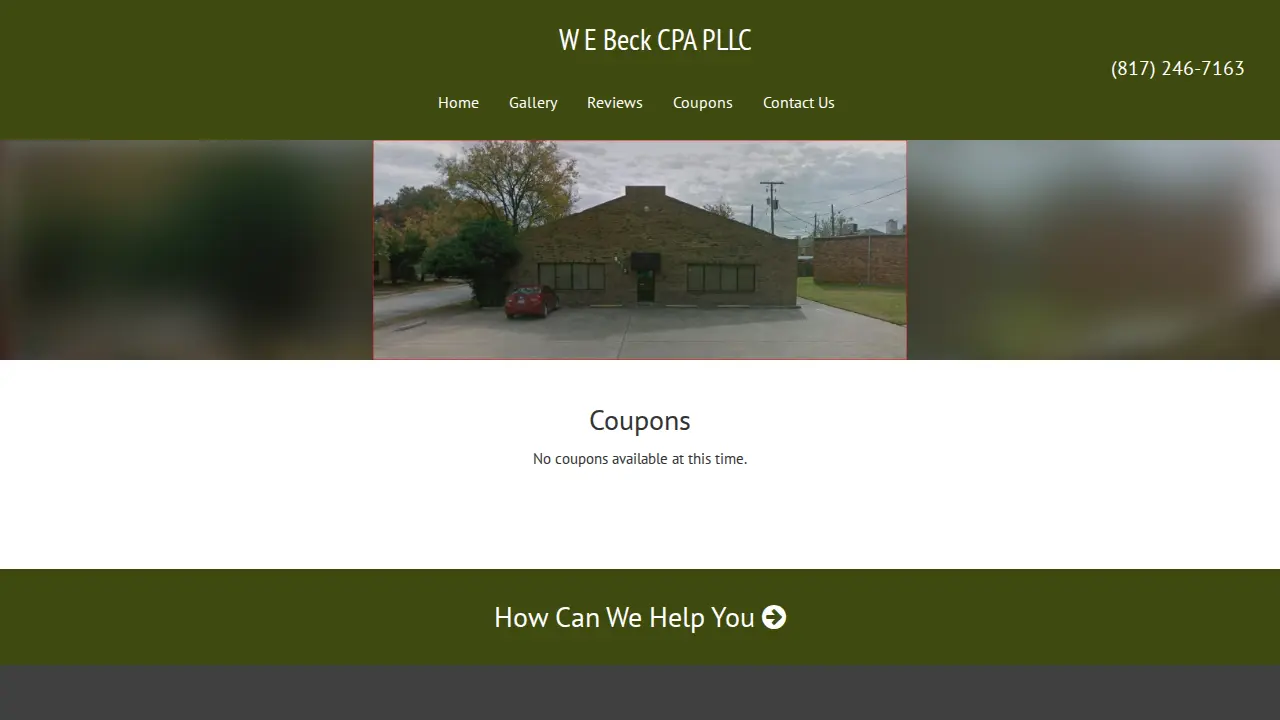 W E Beck CPA PLLC page