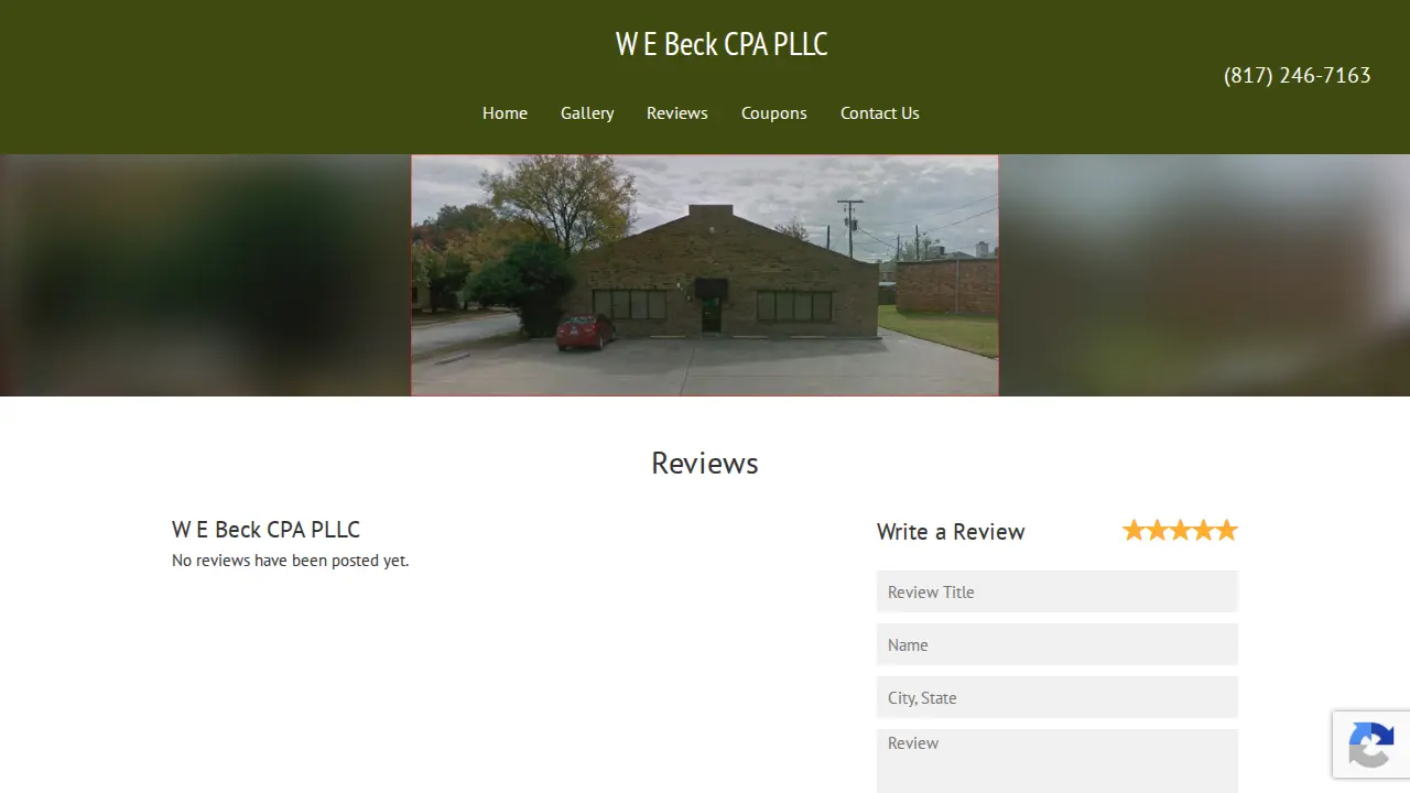 W E Beck CPA PLLC page