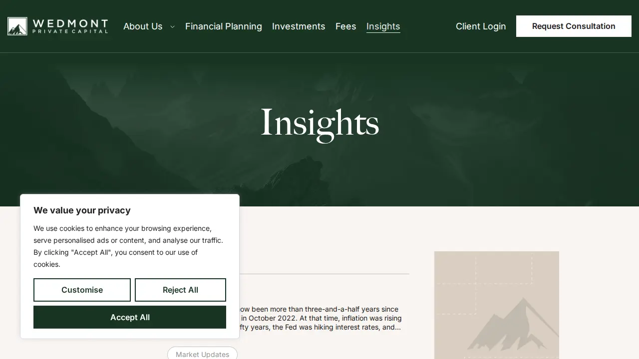 Wedmont Private Capital page