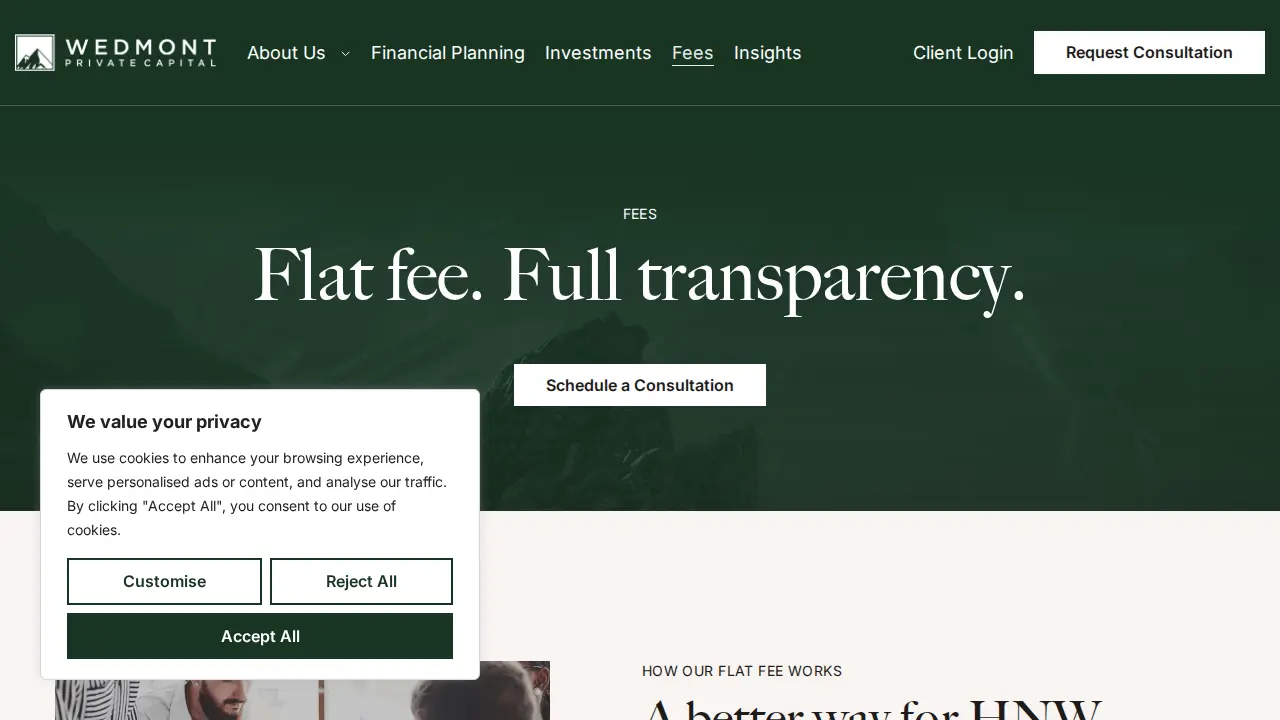 Wedmont Private Capital page
