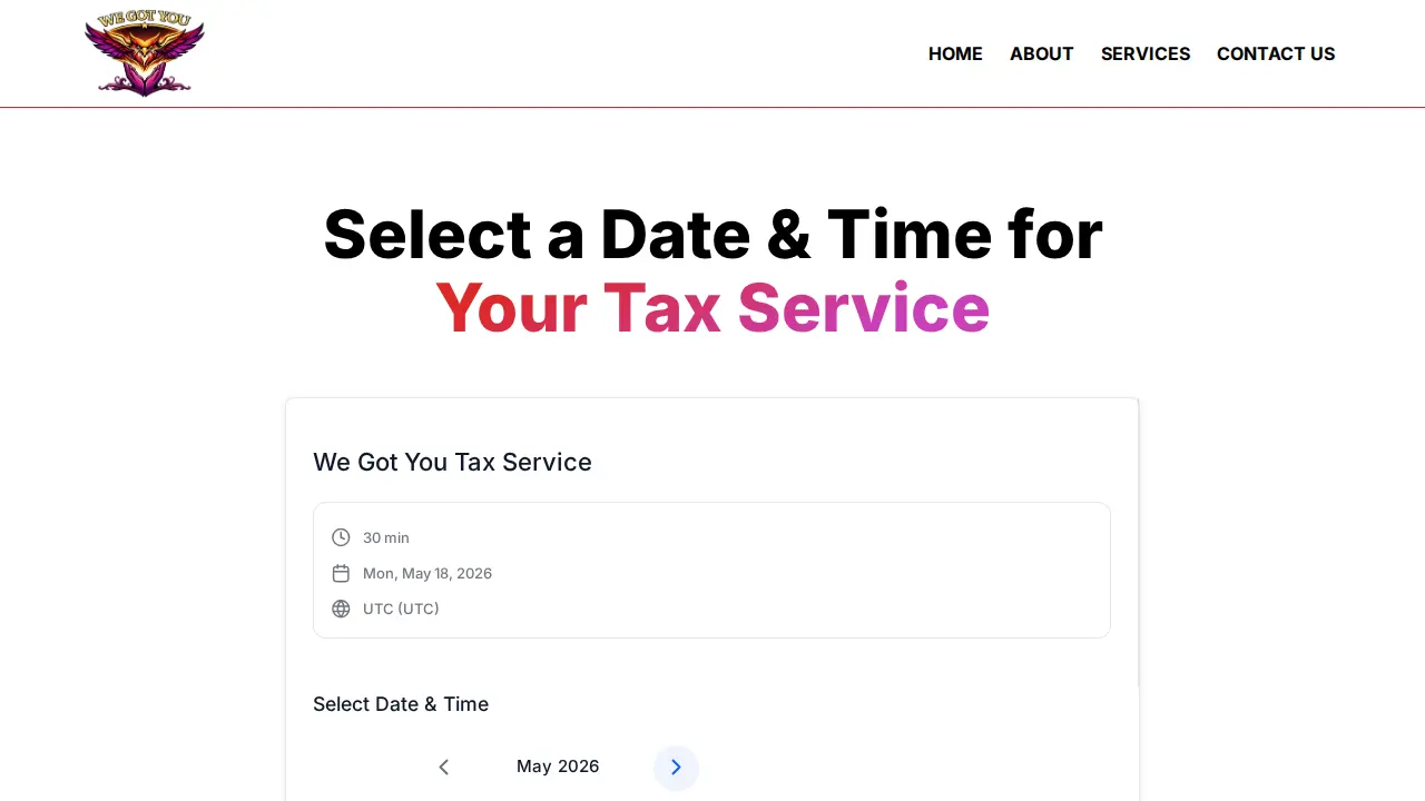 We Got You Tax Services page